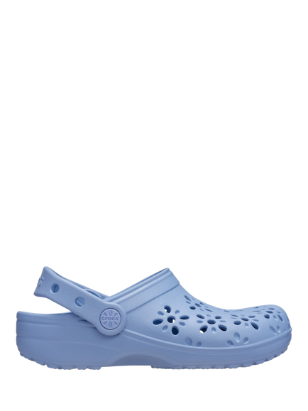 Crocs Kids' Classic Floral Clog Sandals, Blue Haze, Blue Haze