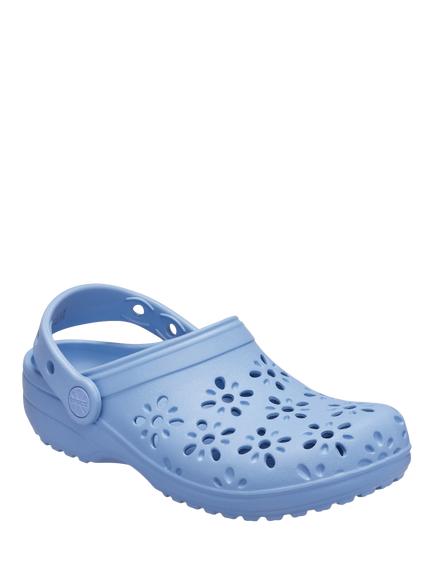 Crocs Kids' Classic Floral Clog Sandals, Blue Haze - view 2, Blue Haze