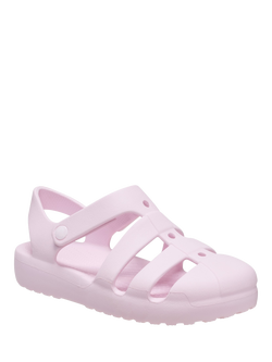 Crocs Kids' Classic Fisherman Sandals - view 2, Pink Milk
