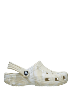 Crocs Kids' Marbled Classic Clogs, White/Multi, White/Multi