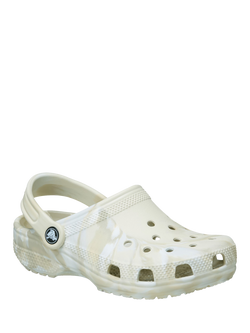 Crocs Kids' Marbled Classic Clogs, White/Multi - view 2, White/Multi