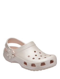 Crocs Kids' Classic Pearl Shine Clogs, Metallic Multi - view 2, Metallic Multi