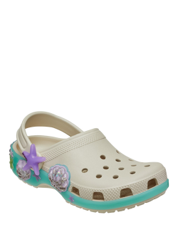 Crocs Kids' Classic Sea Sparkle Clogs, Beige Multi - view 2, Beige Multi