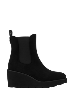 Moda in Pelle Allby Alcantara Ankle Boots, Black, Black