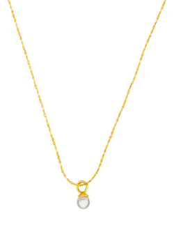 Orelia Fine Micro Pearl Collar Necklace, Pearl, Pearl