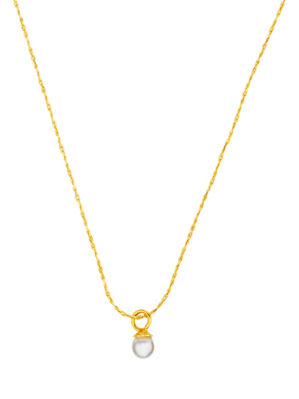 Orelia Fine Micro Pearl Collar Necklace, Pearl, Pearl