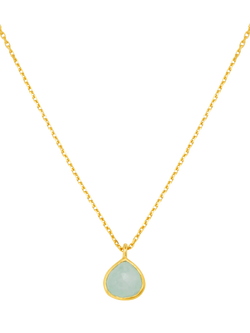 Orelia LUXE Semi-Precious Necklace, Amazonite, Amazonite