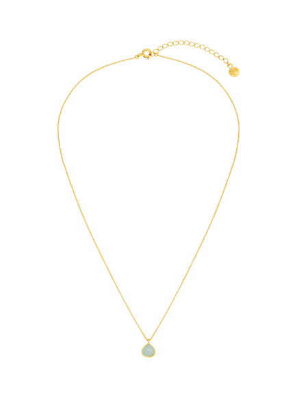 Orelia LUXE Semi-Precious Necklace, Amazonite - view 2, Amazonite
