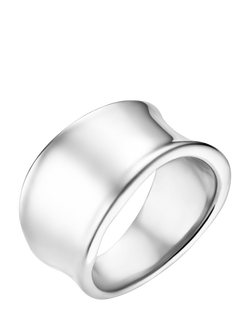 Orelia Waterproof LUXE Statement Molten Ring, Silver