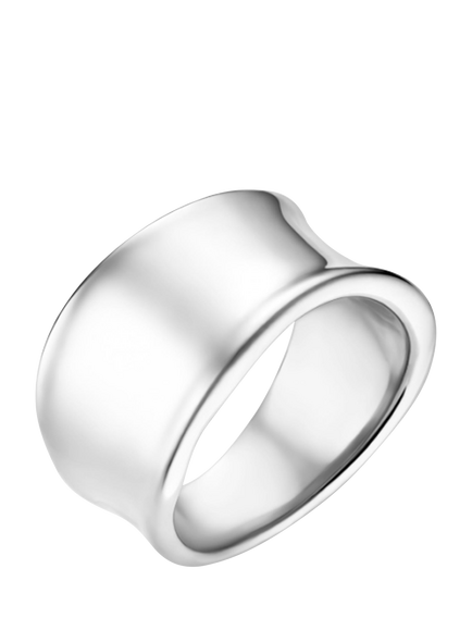 Orelia Waterproof LUXE Statement Molten Ring, Silver