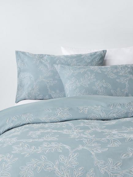 John Lewis Acanthus Duvet Cover Set, Blue, Blue