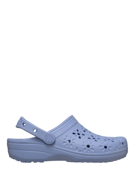 Crocs Classic Floral Cut Out Clogs, Blue, Blue