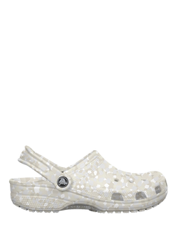 Crocs Classic Confetti Clogs, White, White