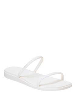 Crocs Miami Two Strap Sandals, White - view 2, White