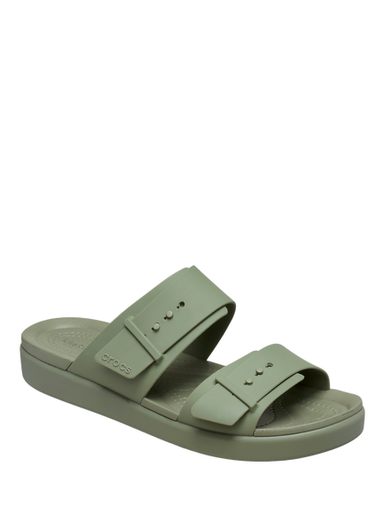 Crocs  Brooklyn Buckle Low Sandals - view 2, Green