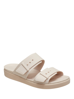 Crocs  Brooklyn Buckle Low Sandals - view 2, Natural