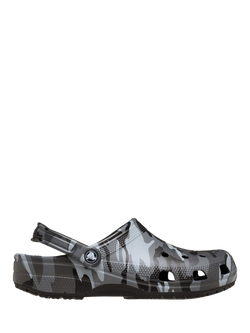 Crocs Classic Camo Clogs, Black/Slate Grey, Black/Slate Grey