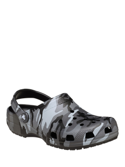 Crocs Classic Camo Clogs, Black/Slate Grey - view 2, Black/Slate Grey