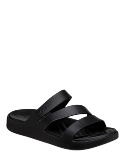 Crocs Getaway Strappy Mule Sandals - view 2, Black