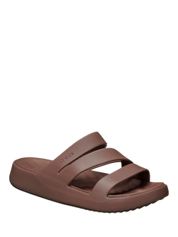 Crocs Getaway Strappy Mule Sandals - view 2, Brown