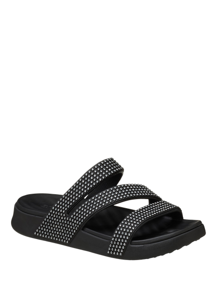 Crocs Getaway Embellished Strappy Sandals - view 2, Black