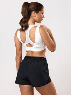 Gym King Dynamic Mesh Medium Support Sports Bra, White - view 2, White