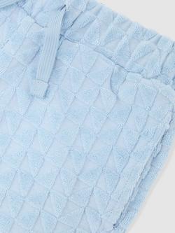 Reiss Kids' Textured Drawstring Shorts, Blue - view 2, Blue