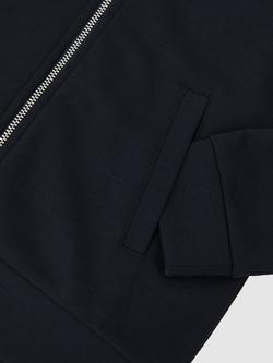 Reiss Kids' Harrison Zip Neck Jumper, Navy - view 2, Navy