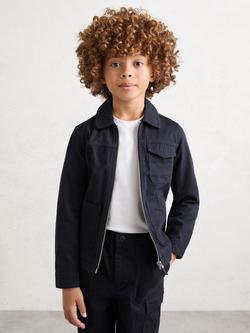 Reiss Kids' Nevis Utility Jacket, Navy, Navy