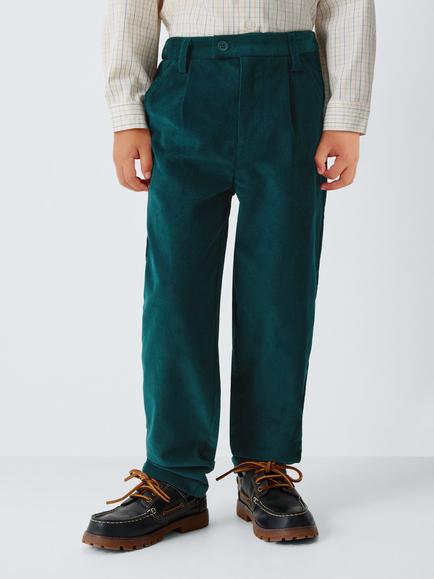 John Lewis Heirloom Collection Kids' Corduroy Trousers, Teal, Teal