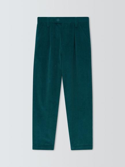 John Lewis Heirloom Collection Kids' Corduroy Trousers, Teal, Teal