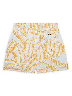 Tommy Hilfiger Kids' Printed Swim Shorts, Multi - view 2, Blue/Multi