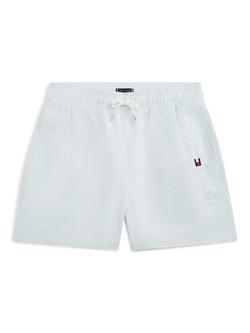 Tommy Hilfiger Kids' Drawstring Swim Shorts, Mid Blue, Mid Blue
