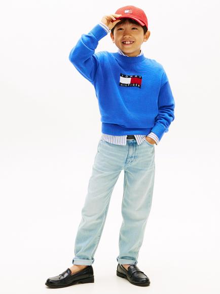 Tommy Hilfiger Kids' Archive Denim Jeans, Light Used Blue, Light Used Blue