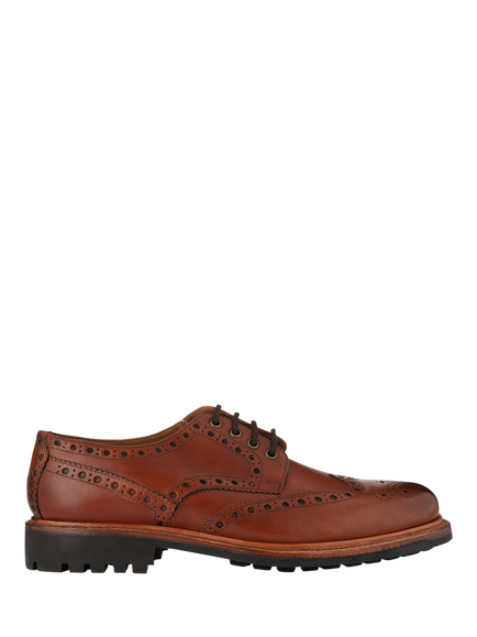 Jones Bootmaker Bushwick Leather Brogues, British Tan, British Tan