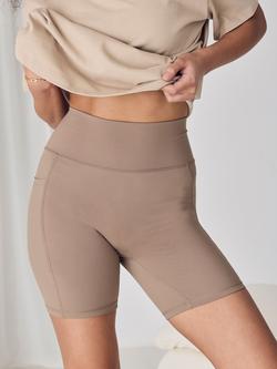 Chelsea Peers SoftSculpt Cycling Shorts, Brown, Brown