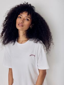 Chelsea Peers Embossed Logo Relaxed Fit T-Shirt, White - view 2, White