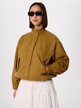 Whistles Wax Coated Bomber Jacket, Neutral