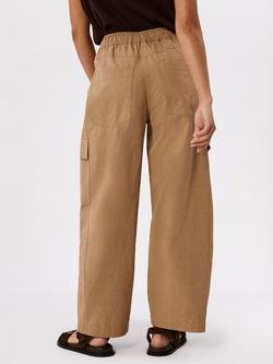 Whistles Petite Barrel Leg Utility Trousers, Neutral - view 2, Neutral