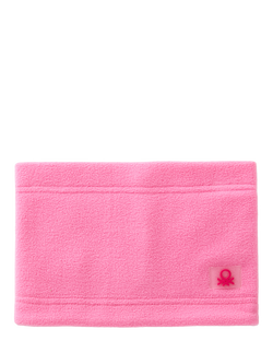 Benetton Kids' Logo Cowl Snood, Pink - view 2, Pink