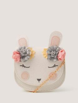 Monsoon Kids' Bunny Flower Crossbody Bag, Multi, Multi