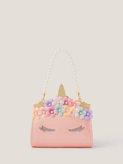 Monsoon Kids' Flower Unicorn Clip Bag, Multi, Multi