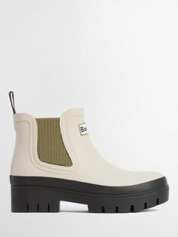 Barbour Halton Ankle Wellington Boots, Light Oak/Olive, Light Oak/Olive