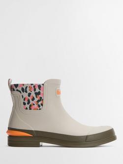 Barbour Abbeyfield Packable Ankle Wellington Boots, Off White/Multi, Off White/Multi