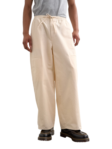 Topman Cotton Twill Trousers, Cream, Cream