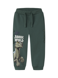 NAME IT Kids' Jurassic World Joggers, Bistro Green, Bistro Green