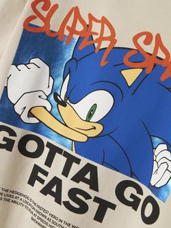 NAME IT Kids' Sonic Graphic T-Shirt, Peyote - view 2, Peyote