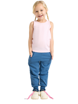 Lindex Kids' Sleeveless Vest, Pack of 2, Light Pink/White - view 2, Light Pink/White