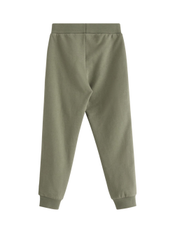 Lindex Kids' Cotton Side Stripe Joggers, Light Dusty Khaki - view 2, Light Dusty Khaki