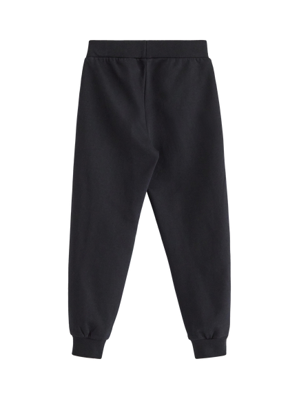 Lindex Kids' Striped Tapered Joggers, Black - view 2, Black